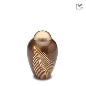 Keepsake Bronze Leaf Cremation Urn - COMFORT™ by LoveUrns®