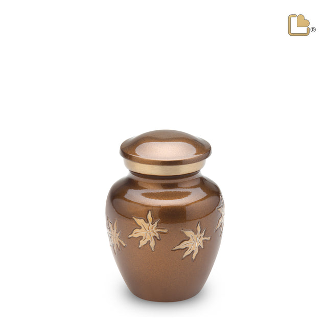 Keepsake Autumn Leaves Cremation Urn