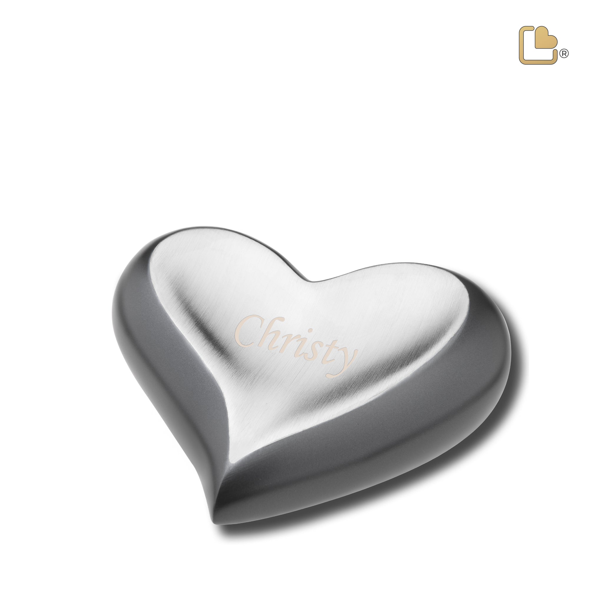 Heart Slate Pewter Cremation Urn