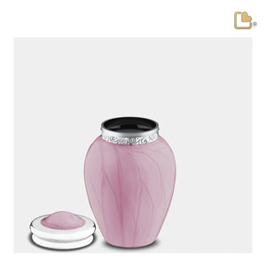 Blessingª Keepsake Urn Pearl Pink & Polished Silver