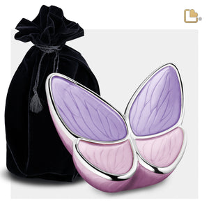 Medium Wings of Hope Butterfly Lavender Cremation Urn