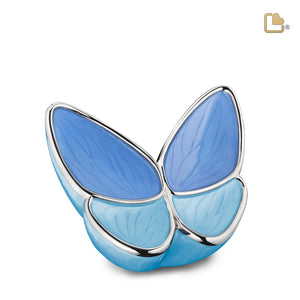 Medium Wings of Hope Butterfly Blue Cremation Urn