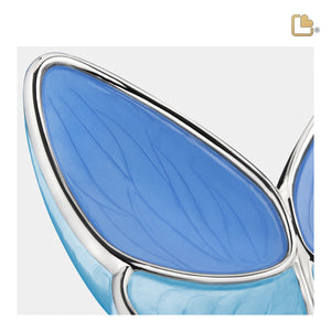 Medium Wings of Hope Butterfly Blue Cremation Urn