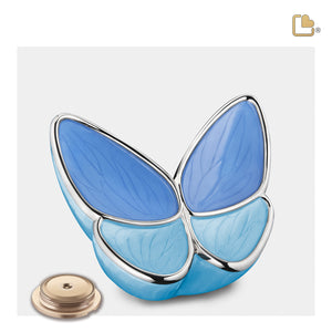 Medium Wings of Hope Butterfly Blue Cremation Urn