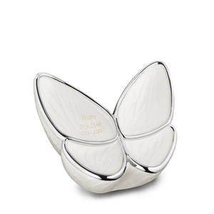 Medium Wings of Hope Butterfly Pearl Cremation Urn