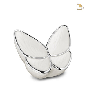 Medium Wings of Hope Butterfly Pearl Cremation Urn