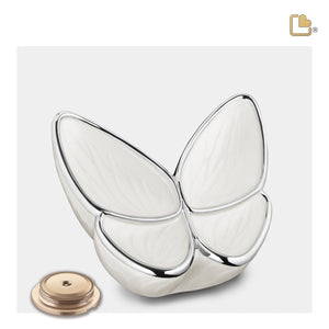 Medium Wings of Hope Butterfly Pearl Cremation Urn