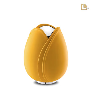 Tulipª Medium Urn Yellow & Polished Silver