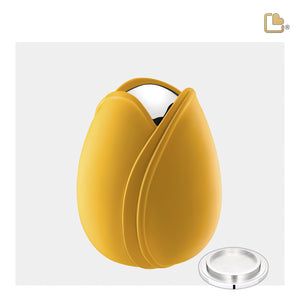 Tulip Medium Urn Yellow & Polished Silver