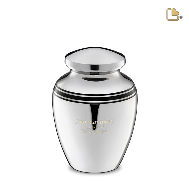 ArtDeco Medium Urn Pol Silver