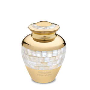 Medium Mother of Pearl Cremation Urn - COMFORT™ by LoveUrns®