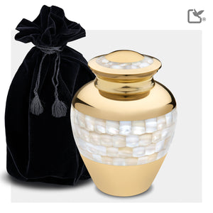 Medium Mother of Pearl Cremation Urn - COMFORT™ by LoveUrns®