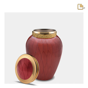 Medium Blessing Pearl Crimson Cremation Urn