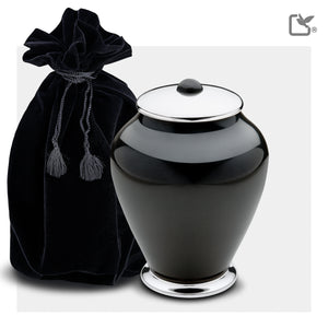 Medium Tall Simplicity Midnight Cremation Urn - COMFORT™ by LoveUrns®