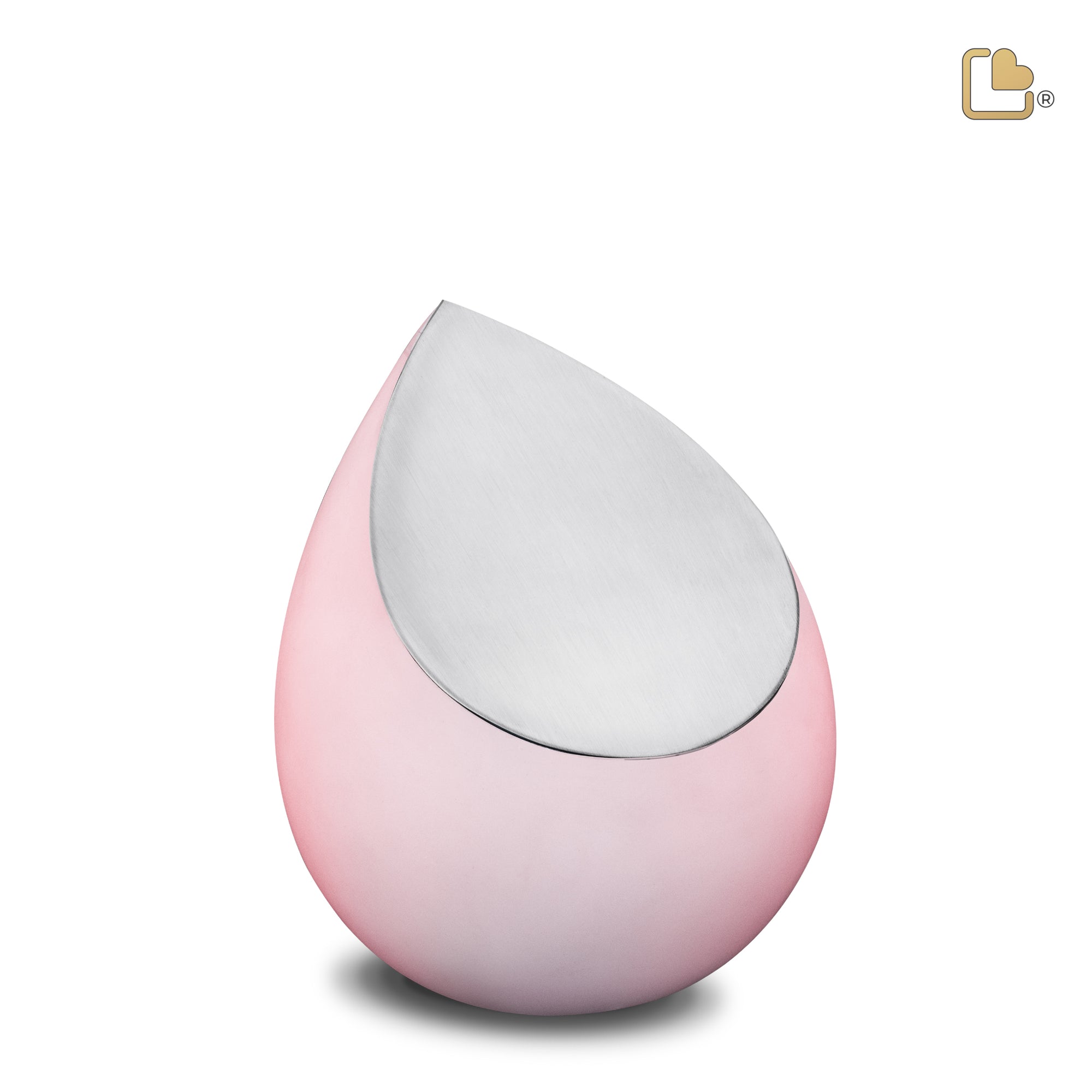 Drop Medium Urn Pink & Brushed Pewter