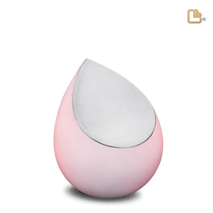 Drop Medium Urn Pink & Brushed Pewter