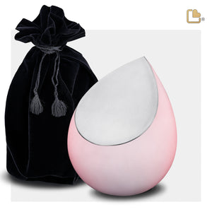 Drop Medium Urn Pink & Brushed Pewter