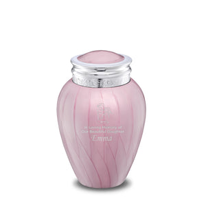 Blessingª Medium Urn Pearl Pink & Polished Silver