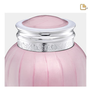 Blessingª Medium Urn Pearl Pink & Polished Silver