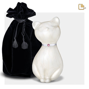 Princess Catª White Pet Urn