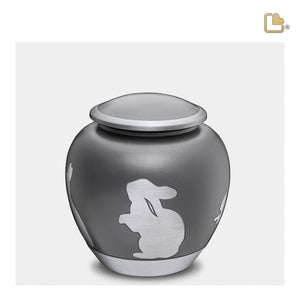 Shadow Medium Rabbit Pet Urn French Grey & Bru Pewter