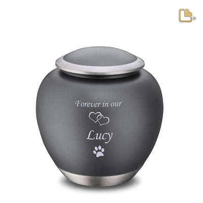 Shadow Large Pet Urn French Grey & Bru Pewter