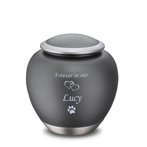 Shadow Large Pet Urn French Grey & Bru Pewter