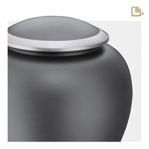 Shadow Large Pet Urn French Grey & Bru Pewter