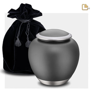 Shadow Medium Pet Urn French Grey & Bru Pewter