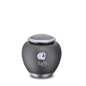 Shadow Small Pet Urn French Grey & Bru Pewter