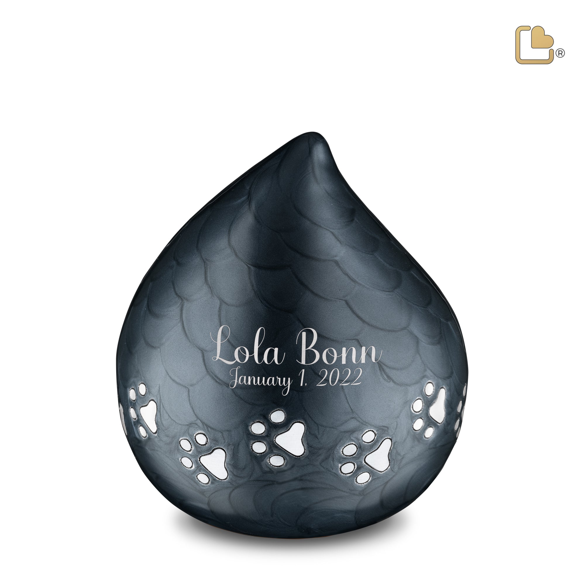 LoveDrop Midnight Pet Cremation Urn