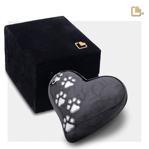 LovePaws Heart Pearlescent Midnight Keepsake Pet Cremation Urn