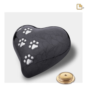 LovePaws Heart Pearlescent Midnight Large Pet Cremation Urn