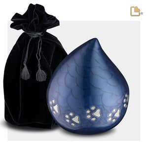 LoveDrop Blue Pet Cremation Urn