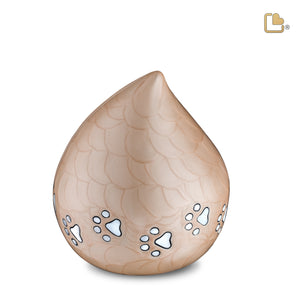 LoveDrop Beige Pet Cremation Urn