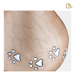 LoveDrop Beige Pet Cremation Urn