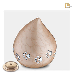 LoveDrop Beige Pet Cremation Urn