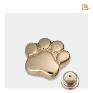 LovePawª Shiny Brass Keepsake Pet Cremation Urn