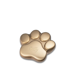 LovePawª Brushed Brass Keepsake Pet Cremation Urn