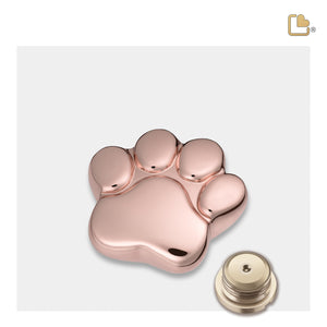 LovePawª Shiny Rose Gold Keepsake Pet Cremation Urn