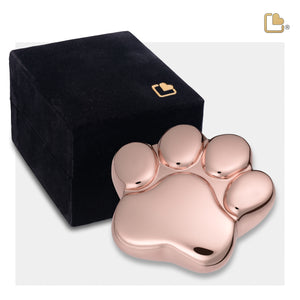 LovePawª Shiny Rose Gold Keepsake Pet Cremation Urn