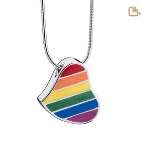 Pride Rainbow™ Sterling Silver Cremation Pendant