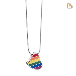 Pride Rainbow™ Sterling Silver Cremation Pendant