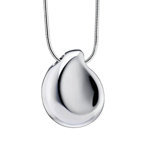 TearDropª Rhodium Plated Sterling Silver Cremation Pendant