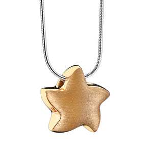 Angelic Starª Two Tone Gold Vermeil Cremation Pendant