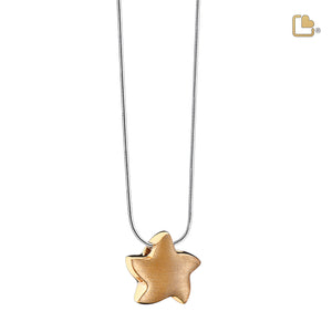 Angelic Starª Two Tone Gold Vermeil Cremation Pendant