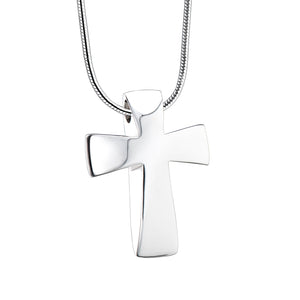 Cross Sterling Silver Cremation Pendant