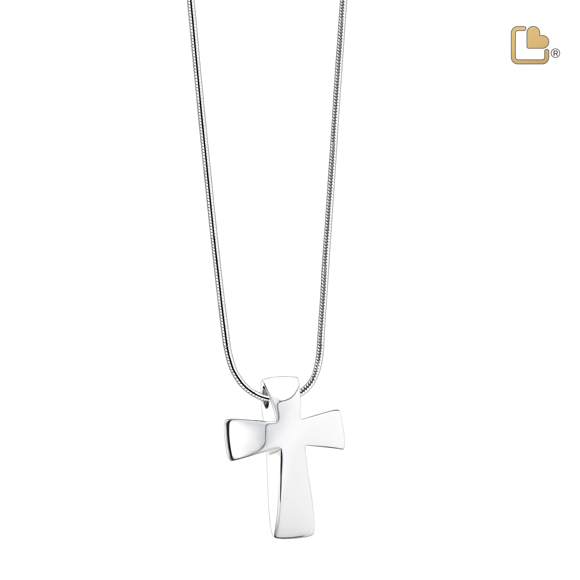 Cross Sterling Silver Cremation Pendant