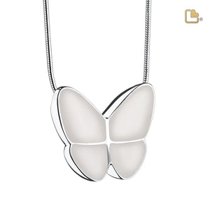 Wings of Hopeª Pearl Butterfly Sterling Silver Cremation Pendant