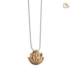 Gold Lotusª Sterling Silver Cremation Pendant